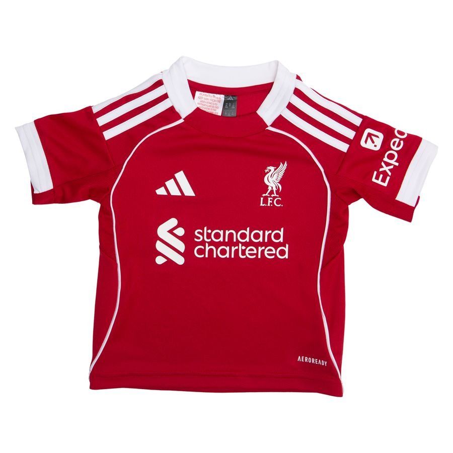 Liverpool Home Shirt 2025/26 Mini-Kit Kids-SoccerKits Hub | Buy Soccer Jerseys Online